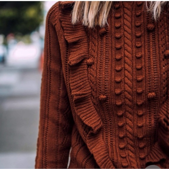 Sezane X Manoush Marva Jumper in Carmel size Medium - Picture 6 of 11